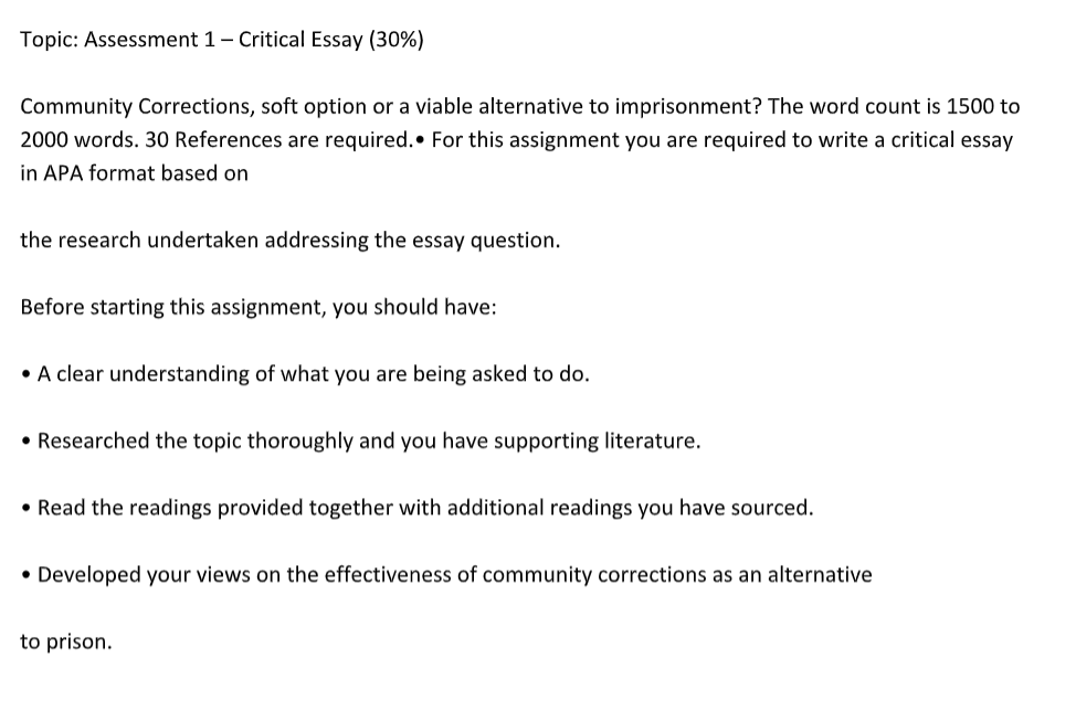sample of essays