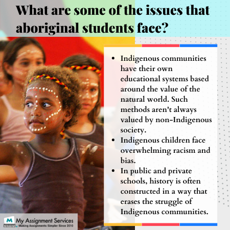 what are some of the issues aboriginal students face