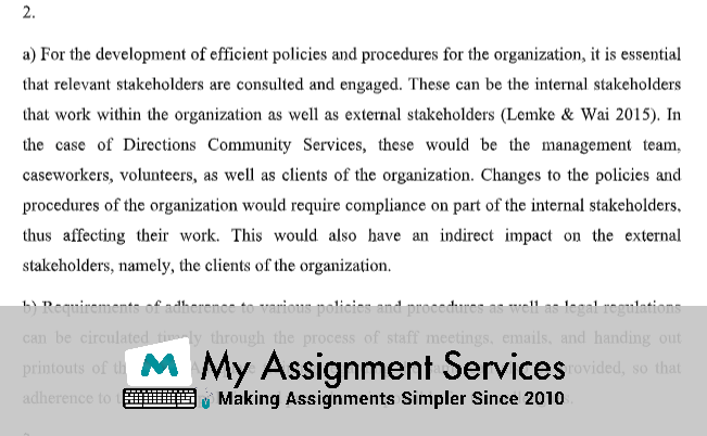 CHCLEG003 Manage Legal and Ethical Compliance Assessment Answers Sample at My Assignment Services in Australia