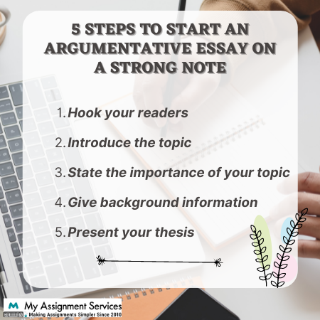 5 steps to start an argumentative essay on a strong note
