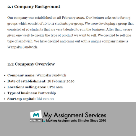 Asian Business Report Writing Solutions One
