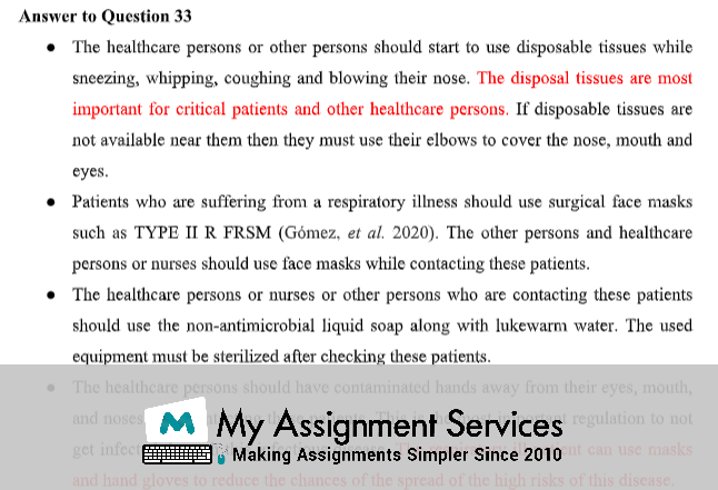Sample of HLTINF001 Comply with Infection Prevention and Control Policies and Procedures Assignment