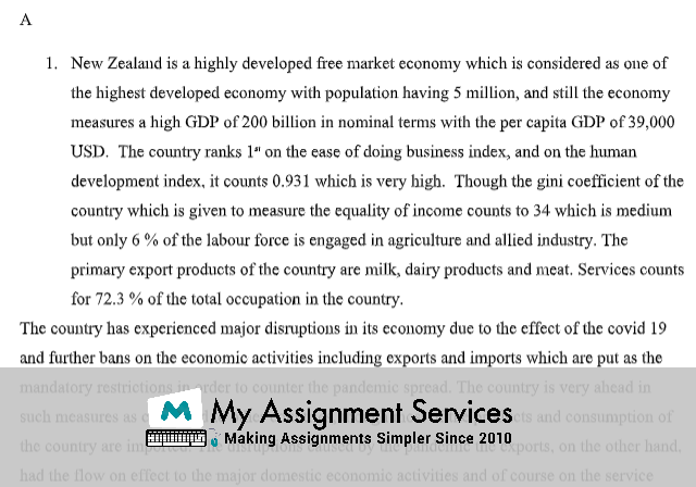 ECON802 Economics and Global Trade examples by economic experts