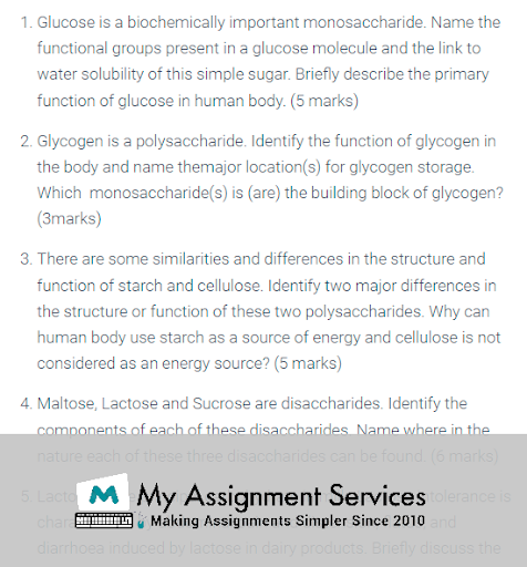 Samples of Biological Foundations Assessment
