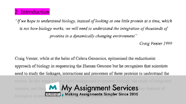 samples of systems biology at my assignment services