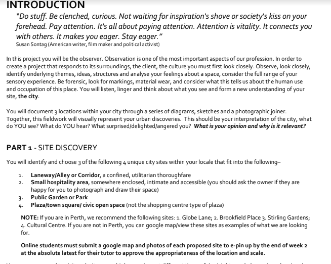 Architecture Assignment Sample