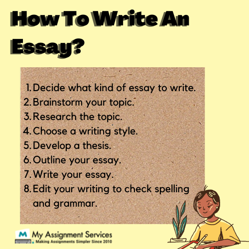 how to write an essay