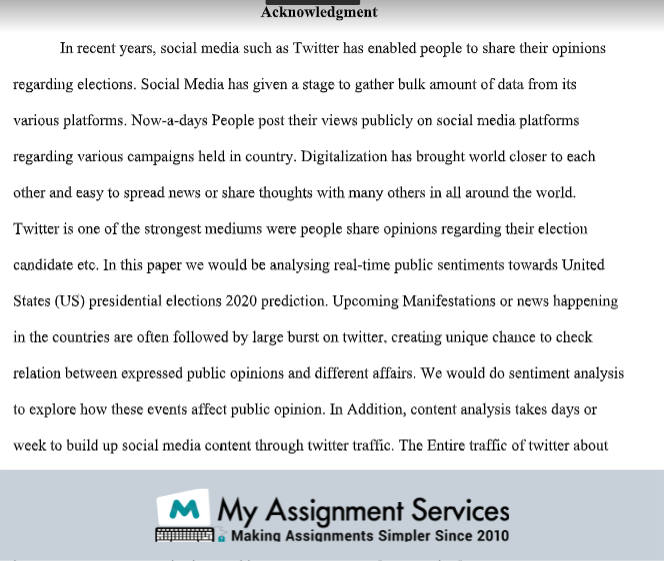 acknowledgment