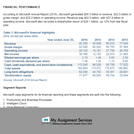 Microsoft Case Study Samples