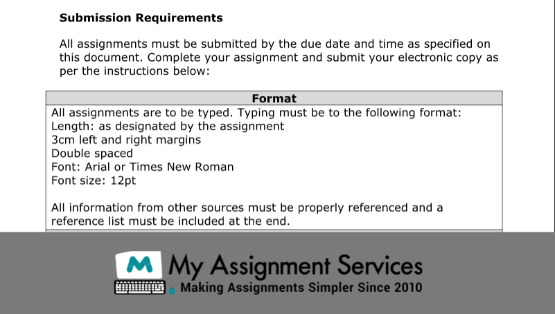 sample of english assignment