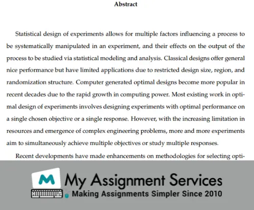 Online Statistics Dissertation Sample