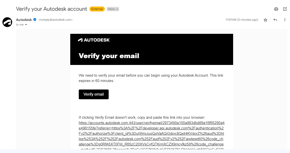 Verify your email