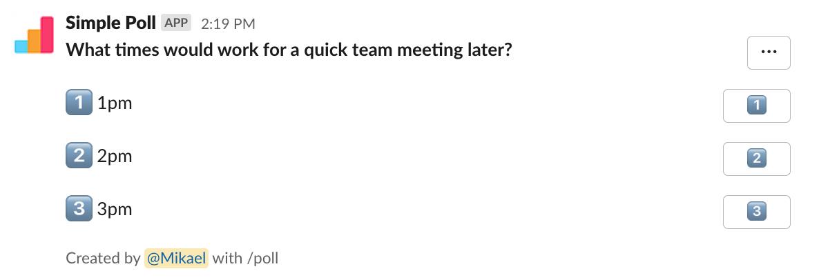 poll created