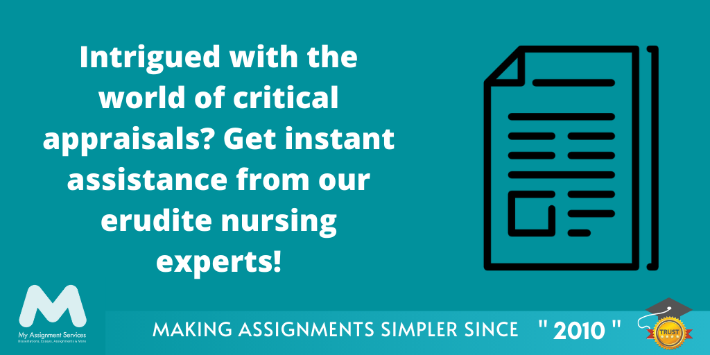 Critical Appraisal Of The Evidence: Written Script Assessment Answer